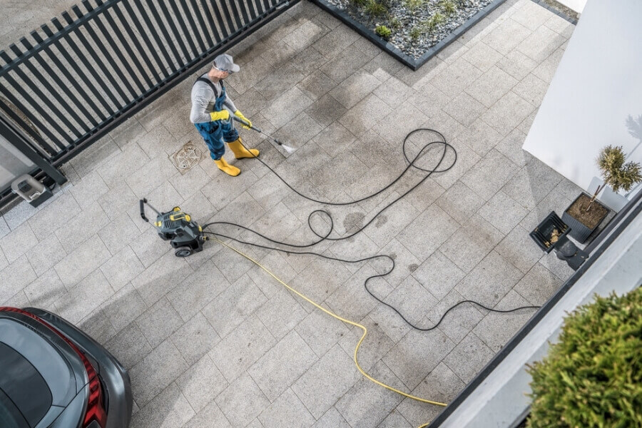 Resealing interlock driveway